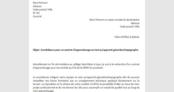 projet de formation motivé